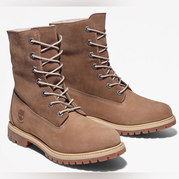 Women's Timberland Authentics Waterproof Roll-Top Boot size 9 brown - Picture 3 of 15